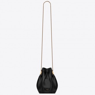 Saint Laurent Black Talitha Small Bucket Bag