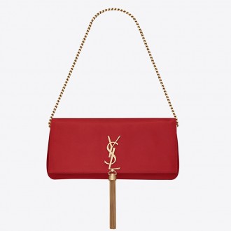 Saint Laurent Kate 99 Shoulder Bag In Red Lambskin Saint Laurent Kate 99 Shoulder Bag In Red Lambskin