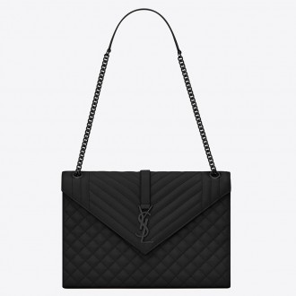 Saint Laurent Large Envelope All Black Bag Saint Laurent Large Envelope All Black Bag