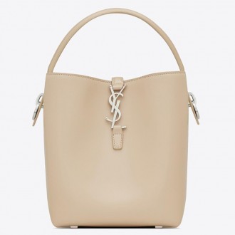 Saint Laurent Le 37 Small Bucket Bag in Beige Leather Saint Laurent Le 37 Small Bucket Bag in Beige Leather