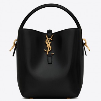 Saint Laurent Le 37 Small Bucket Bag in Black Leather Saint Laurent Le 37 Small Bucket Bag in Black Leather