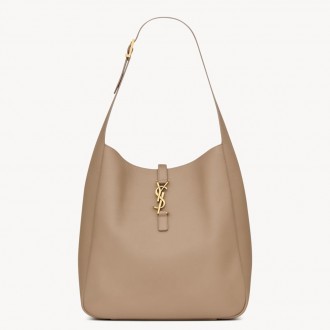 Saint Laurent Le 5 A 7 Soft Large Shoulder Bag in Grey Leather Saint Laurent Le 5 A 7 Soft Large Shoulder Bag in Grey Leather