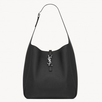 Saint Laurent Le 5 A 7 Soft Large Shoulder Bag in Noir Leather Saint Laurent Le 5 A 7 Soft Large Shoulder Bag in Noir Leather