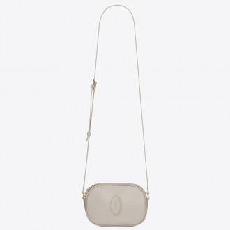 Saint Laurent LE 61 Camera Bag In White Leather Saint Laurent LE 61 Camera Bag In White Leather