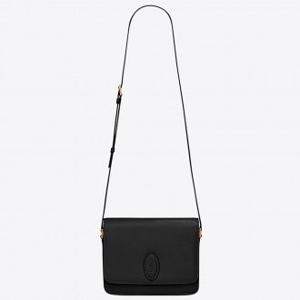 Saint Laurent LE 61 Medium Saddle Bag In Black Leather Saint Laurent LE 61 Medium Saddle Bag In Black Leather