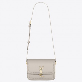 Saint Laurent Solferino Small Bag In White Calfskin