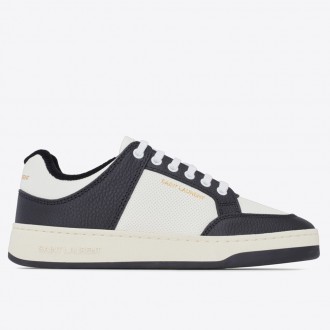 Saint Laurent Women's SL/61 Sneakers in Black and White Leather Saint Laurent Women's SL/61 Sneakers in Black and White Leather