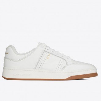 Saint Laurent Women's SL/61 Sneakers in White Calfskin Saint Laurent Women's SL/61 Sneakers in White Calfskin