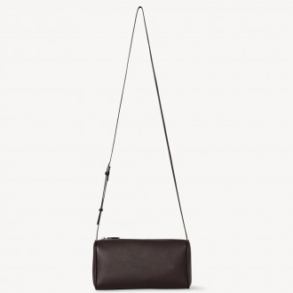 The Row 90's Crossbody Bag in Dark Brown Calfskin The Row 90's Crossbody Bag in Dark Brown Calfskin