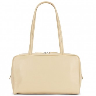 The Row Astra Bowling Bag in Beige Nappa Leather The Row Astra Bowling Bag in Beige Nappa Leather