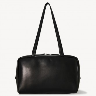 The Row Astra Bowling Bag in Black Nappa Leather The Row Astra Bowling Bag in Black Nappa Leather