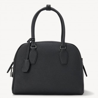 The Row India 10.00 Bag in Black Grained Calfskin The Row India 10.00 Bag in Black Grained Calfskin