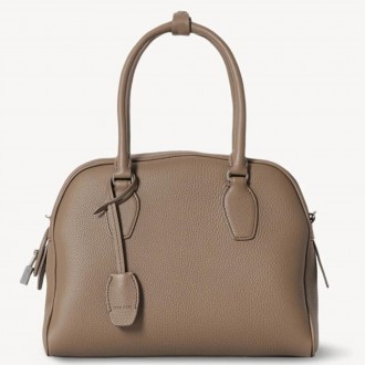 The Row India 10.00 Bag in Smoked Taupe Grained Calfskin The Row India 10.00 Bag in Smoked Taupe Grained Calfskin