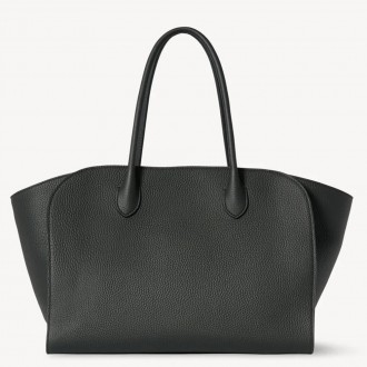 The Row Marlo 14 Bag in Black Grained Leather