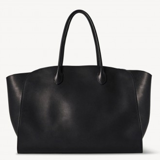 The Row Marlo 17 Tote Bag in Black Saddle Leather The Row Marlo 17 Tote Bag in Black Saddle Leather