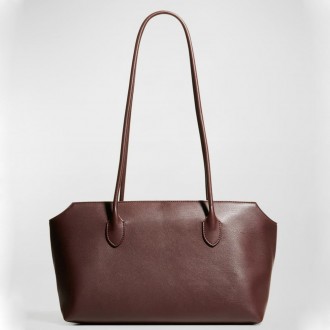 The Row Terrasse Shoulder Bag in Burgundy Calfskin The Row Terrasse Shoulder Bag in Burgundy Calfskin