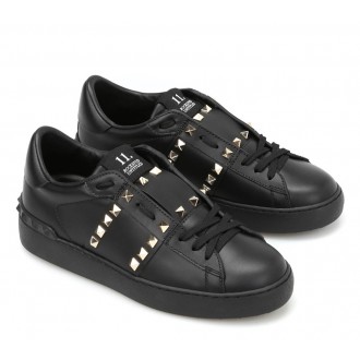 Valentino Black Rockstud Untitled Sneaker