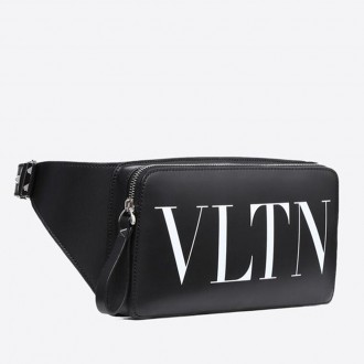 Valentino Garavani Black VLTN Belt Bag Valentino Garavani Black VLTN Belt Bag
