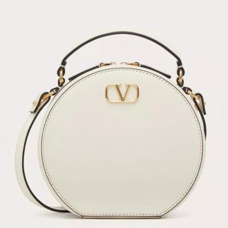 Valentino VLogo Signature Mini Bag in White Calfskin Valentino VLogo Signature Mini Bag in White Calfskin