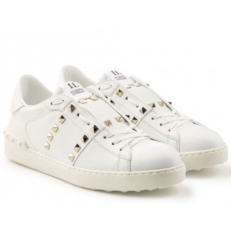 Valentino White Rockstud Untitled Sneaker