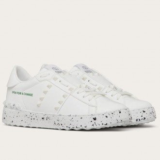 Valentino Women's Open For a Change Sneakers with White Rockstuds Valentino Women's Open For a Change Sneakers with White Rockstuds