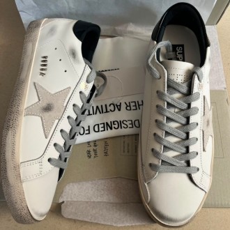 Golden Goose Super-Star Sneakers White Leather GGSSSWL13 Golden Goose Super-Star Sneakers White Leather GGSSSWL13