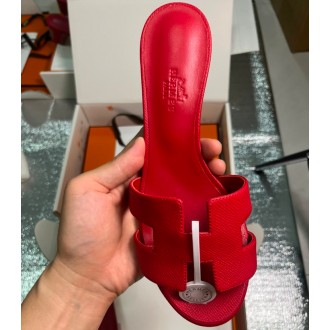Hermes Mule Sandals Shoes In Red Leather Epic HMSSIRLE14 Hermes Mule Sandals Shoes In Red Leather Epic HMSSIRLE14
