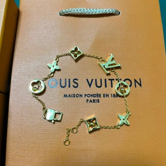 Louis Vuitton LV Bracelet In Gold LVLBIG14 Louis Vuitton LV Bracelet In Gold LVLBIG14