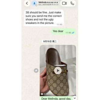 Gucci Mule Sandals Shoes Brown Monogram GMSSBM16