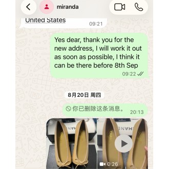 Chanel Ballet Flats Shoes Nuede CBFSN16