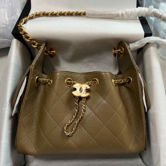 Chanel Shoulder Bag Dark Khaqi CSBDK16 Chanel Shoulder Bag Dark Khaqi CSBDK16