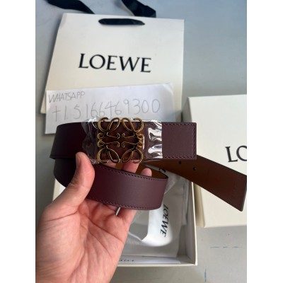 Loewe Burgundy Belt 3.5CM LBB20261007